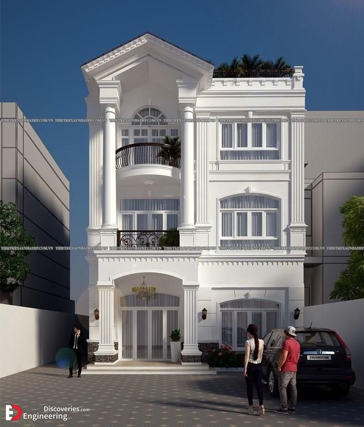 طراحی نما ساختمان سبک کلاسیک